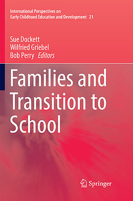 Couverture cartonnée Families and Transition to School de 