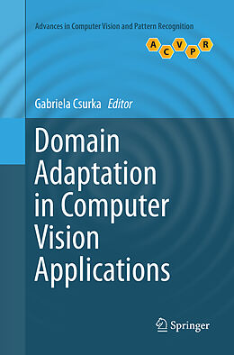 Couverture cartonnée Domain Adaptation in Computer Vision Applications de 