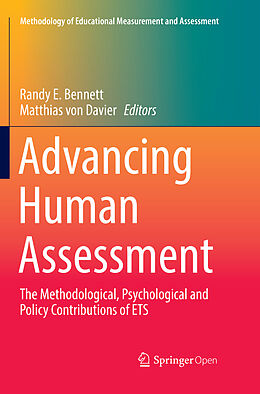 Couverture cartonnée Advancing Human Assessment de 