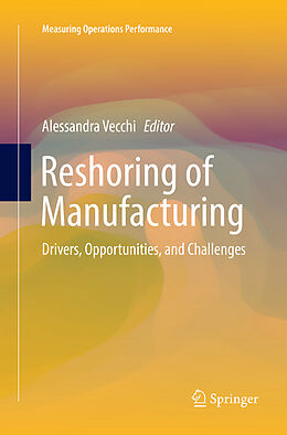 Couverture cartonnée Reshoring of Manufacturing de 