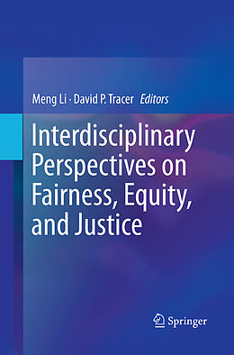 Couverture cartonnée Interdisciplinary Perspectives on Fairness, Equity, and Justice de 