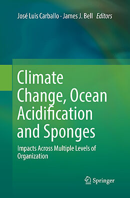 Couverture cartonnée Climate Change, Ocean Acidification and Sponges de 