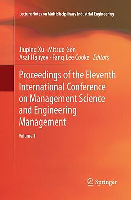 Couverture cartonnée Proceedings of the Eleventh International Conference on Management Science and Engineering Management de 