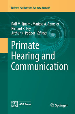 Couverture cartonnée Primate Hearing and Communication de 