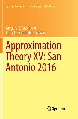 Kartonierter Einband Approximation Theory XV: San Antonio 2016 von 
