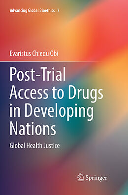 Couverture cartonnée Post-Trial Access to Drugs in Developing Nations de Evaristus Chiedu Obi