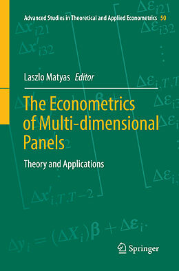 Couverture cartonnée The Econometrics of Multi-dimensional Panels de 