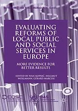 Kartonierter Einband Evaluating Reforms of Local Public and Social Services in Europe von