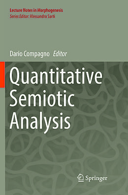 Couverture cartonnée Quantitative Semiotic Analysis de 