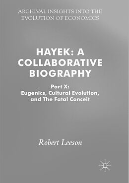 Couverture cartonnée Hayek: A Collaborative Biography de Robert Leeson