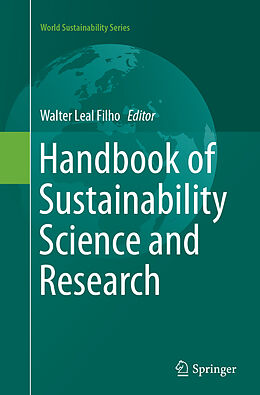 Couverture cartonnée Handbook of Sustainability Science and Research de 