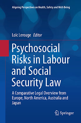 Couverture cartonnée Psychosocial Risks in Labour and Social Security Law de 