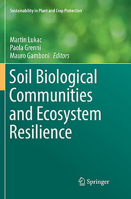 Couverture cartonnée Soil Biological Communities and Ecosystem Resilience de 