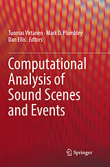 Couverture cartonnée Computational Analysis of Sound Scenes and Events de 