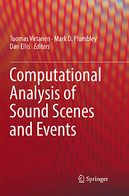 Couverture cartonnée Computational Analysis of Sound Scenes and Events de 