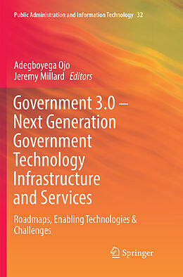 Kartonierter Einband Government 3.0   Next Generation Government Technology Infrastructure and Services von 