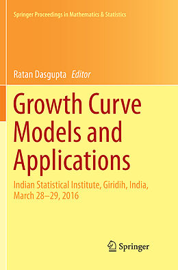 Kartonierter Einband Growth Curve Models and Applications von 
