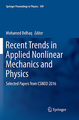 Kartonierter Einband Recent Trends in Applied Nonlinear Mechanics and Physics von 