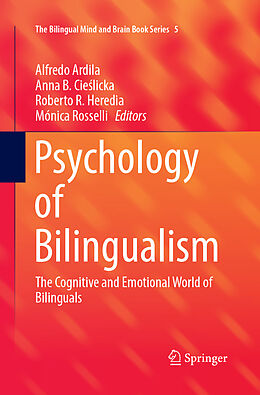 Couverture cartonnée Psychology of Bilingualism de 