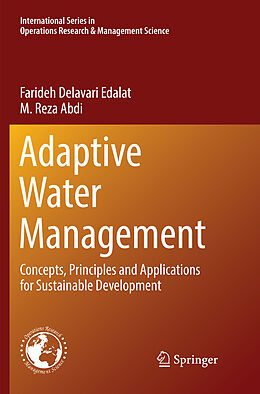 Couverture cartonnée Adaptive Water Management de M. Reza Abdi, Farideh Delavari Edalat