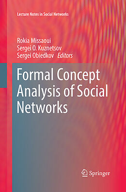 Kartonierter Einband Formal Concept Analysis of Social Networks von 