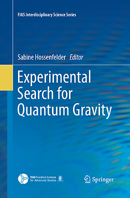 Couverture cartonnée Experimental Search for Quantum Gravity de 