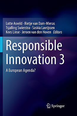 Couverture cartonnée Responsible Innovation 3 de 