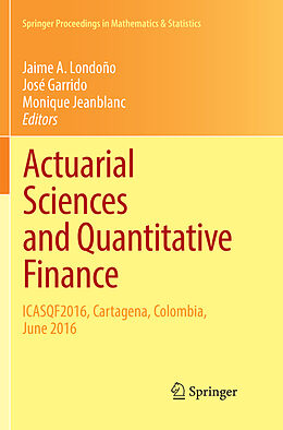 Couverture cartonnée Actuarial Sciences and Quantitative Finance de 