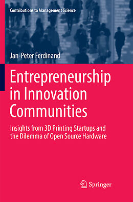 Kartonierter Einband Entrepreneurship in Innovation Communities von Jan-Peter Ferdinand