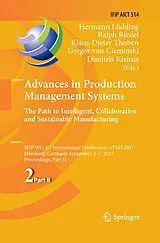 Kartonierter Einband Advances in Production Management Systems. The Path to Intelligent, Collaborative and Sustainable Manufacturing von 