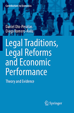 Couverture cartonnée Legal Traditions, Legal Reforms and Economic Performance de Diego Romero-Ávila, Daniel Oto-Peralías
