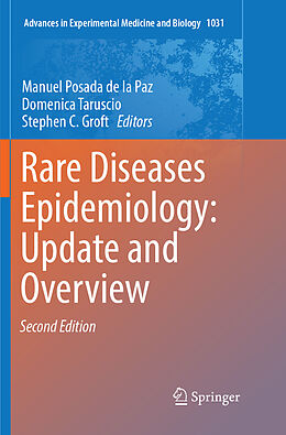 Kartonierter Einband Rare Diseases Epidemiology: Update and Overview von 