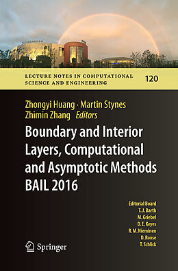 Couverture cartonnée Boundary and Interior Layers, Computational and Asymptotic Methods BAIL 2016 de 