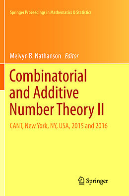 Couverture cartonnée Combinatorial and Additive Number Theory II de 