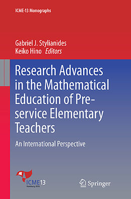 Kartonierter Einband Research Advances in the Mathematical Education of Pre-service Elementary Teachers von 