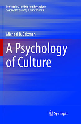 Couverture cartonnée A Psychology of Culture de Michael B. Salzman