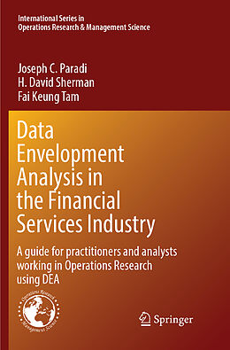 Couverture cartonnée Data Envelopment Analysis in the Financial Services Industry de Joseph C. Paradi, Fai Keung Tam, H. David Sherman