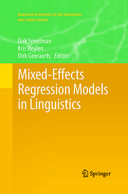 Couverture cartonnée Mixed-Effects Regression Models in Linguistics de 