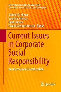 Kartonierter Einband Current Issues in Corporate Social Responsibility von 