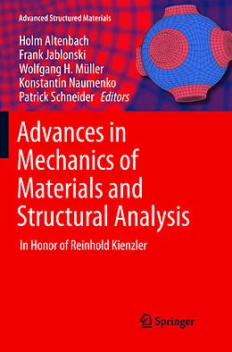 Kartonierter Einband Advances in Mechanics of Materials and Structural Analysis von 
