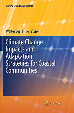 Couverture cartonnée Climate Change Impacts and Adaptation Strategies for Coastal Communities de 