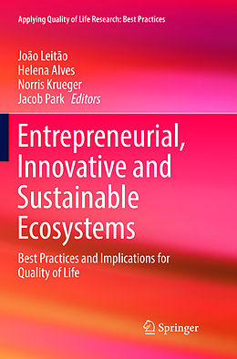 Couverture cartonnée Entrepreneurial, Innovative and Sustainable Ecosystems de 