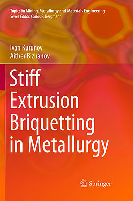 Kartonierter Einband Stiff Extrusion Briquetting in Metallurgy von Aitber Bizhanov, Ivan Kurunov