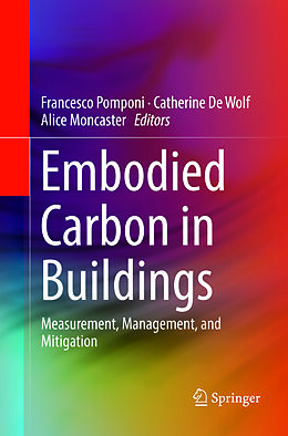 Couverture cartonnée Embodied Carbon in Buildings de 