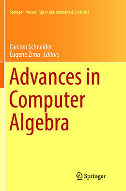 Kartonierter Einband Advances in Computer Algebra von 