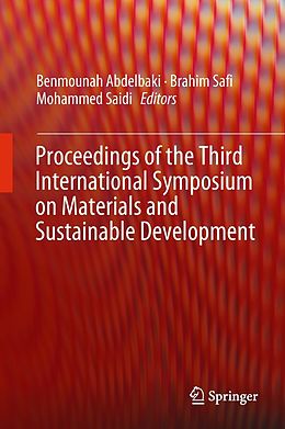 eBook (pdf) Proceedings of the Third International Symposium on Materials and Sustainable Development de 