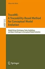 Kartonierter Einband TraceME: A Traceability-Based Method for Conceptual Model Evolution von Marcela Ruiz