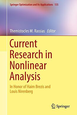 E-Book (pdf) Current Research in Nonlinear Analysis von 