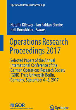 Couverture cartonnée Operations Research Proceedings 2017 de 