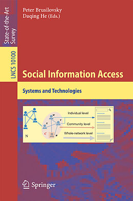 Kartonierter Einband Social Information Access von 